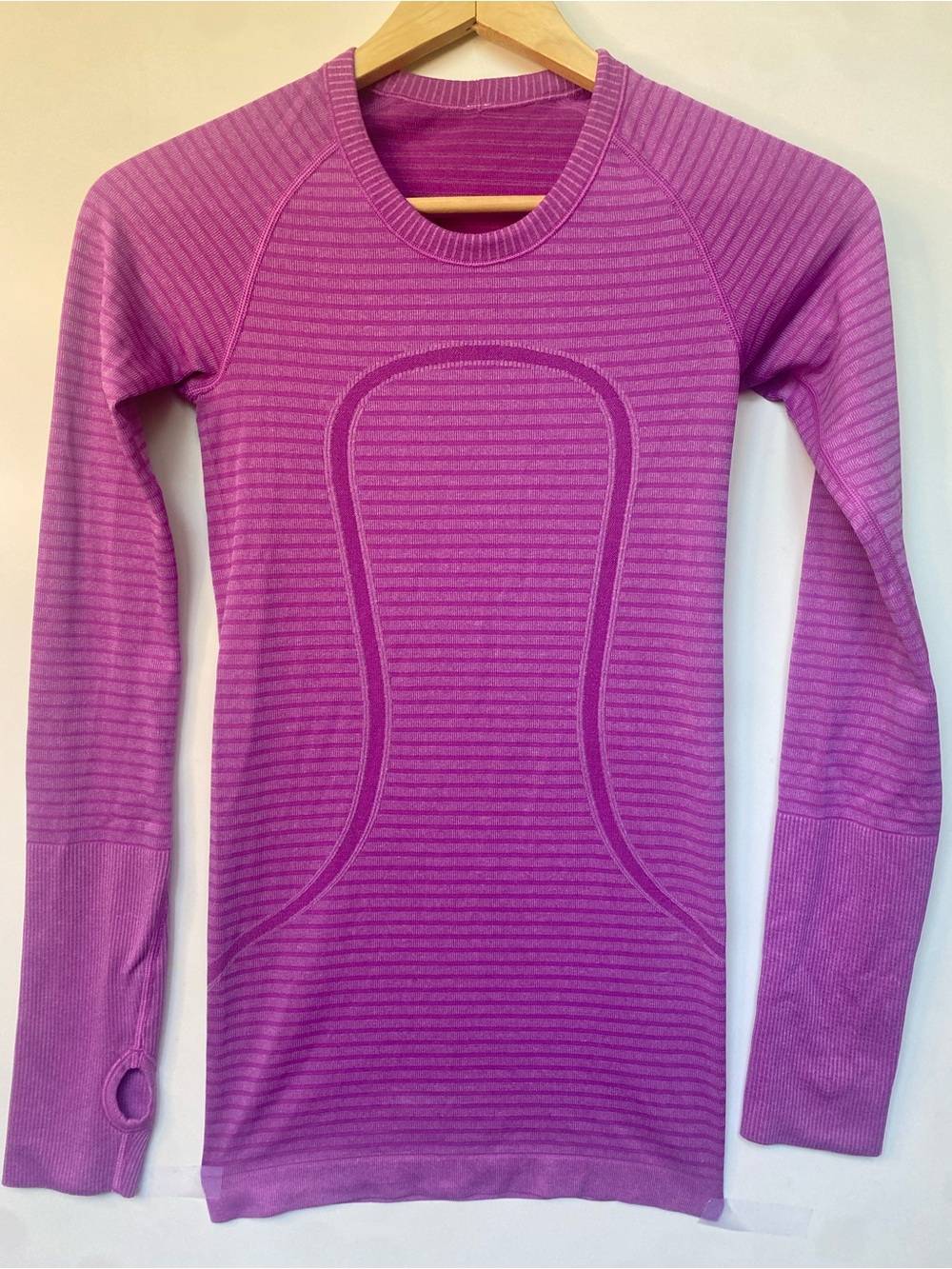 Lululemon Swiftly Tech Long Sleeve Top Size 4 Pink Purple